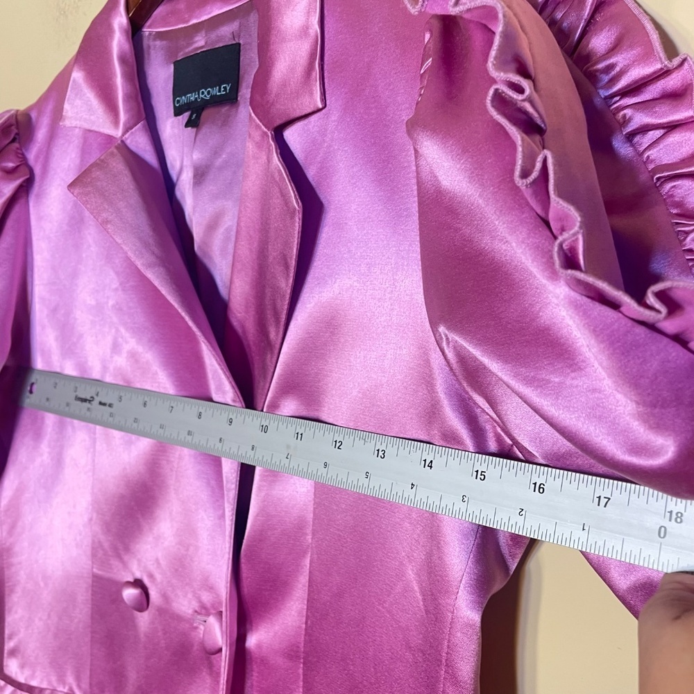 Silk Cynthia Rowley Satin Jacket - Picture 7 of 9